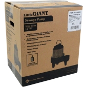 Little Giant 10SC-CIA-RF Automatic Sewage Pump w/ Piggyback Wide Angle Float Switch and 20' cord, 1/2 HP, 115V - Image 2